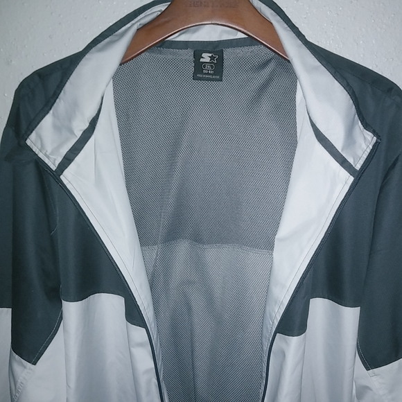 Starter Mens 2XL Windbreaker Front Zip Jacket - Picture 4 of 13